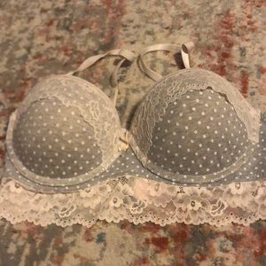 36C polka dot bra. Straps are detachable